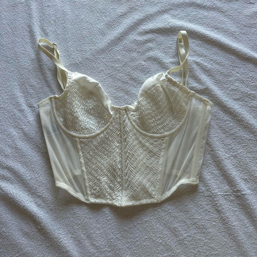 Forever 21 Cream Lace Bustier